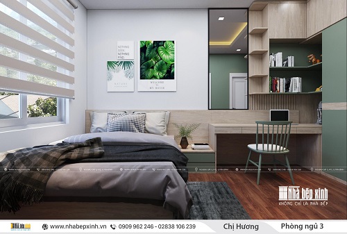 Thiết kế nội thất phòng ngủ hiện đại - NBX401